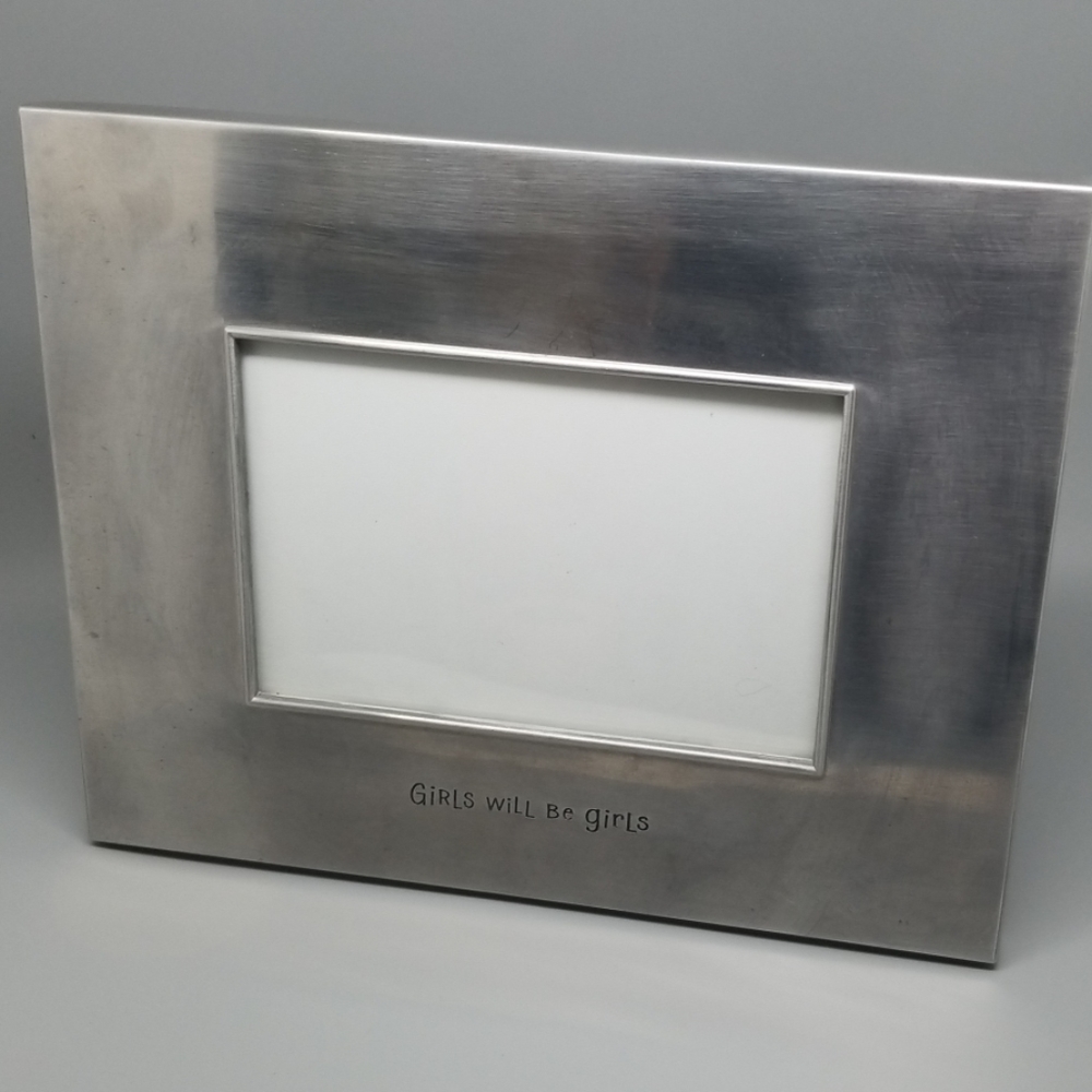 Silver "Girls will be Girls" Picture Frame